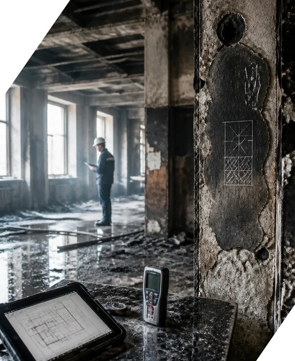 Обследование зданий после пожара в Белогорске от 15303 р. | ЭкспертизаРоссия