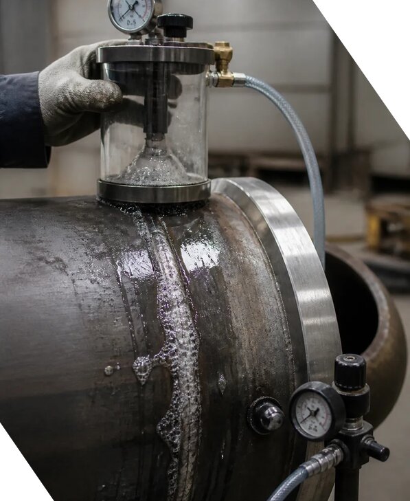 Контроль герметичности сварных соединений трубопроводов в Белогорске